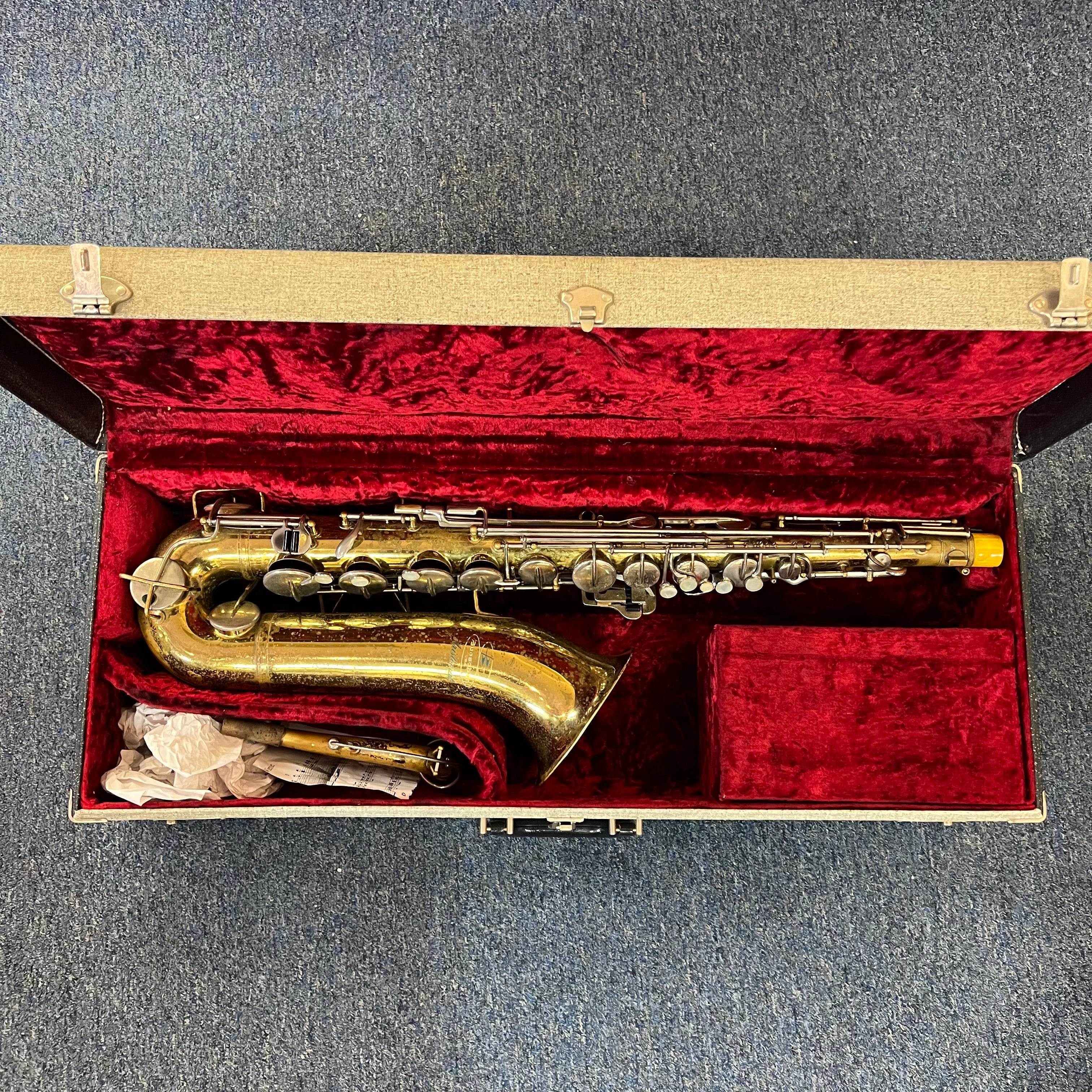 Buescher Aristocrat Tenor Saxophone 1960s Very Good