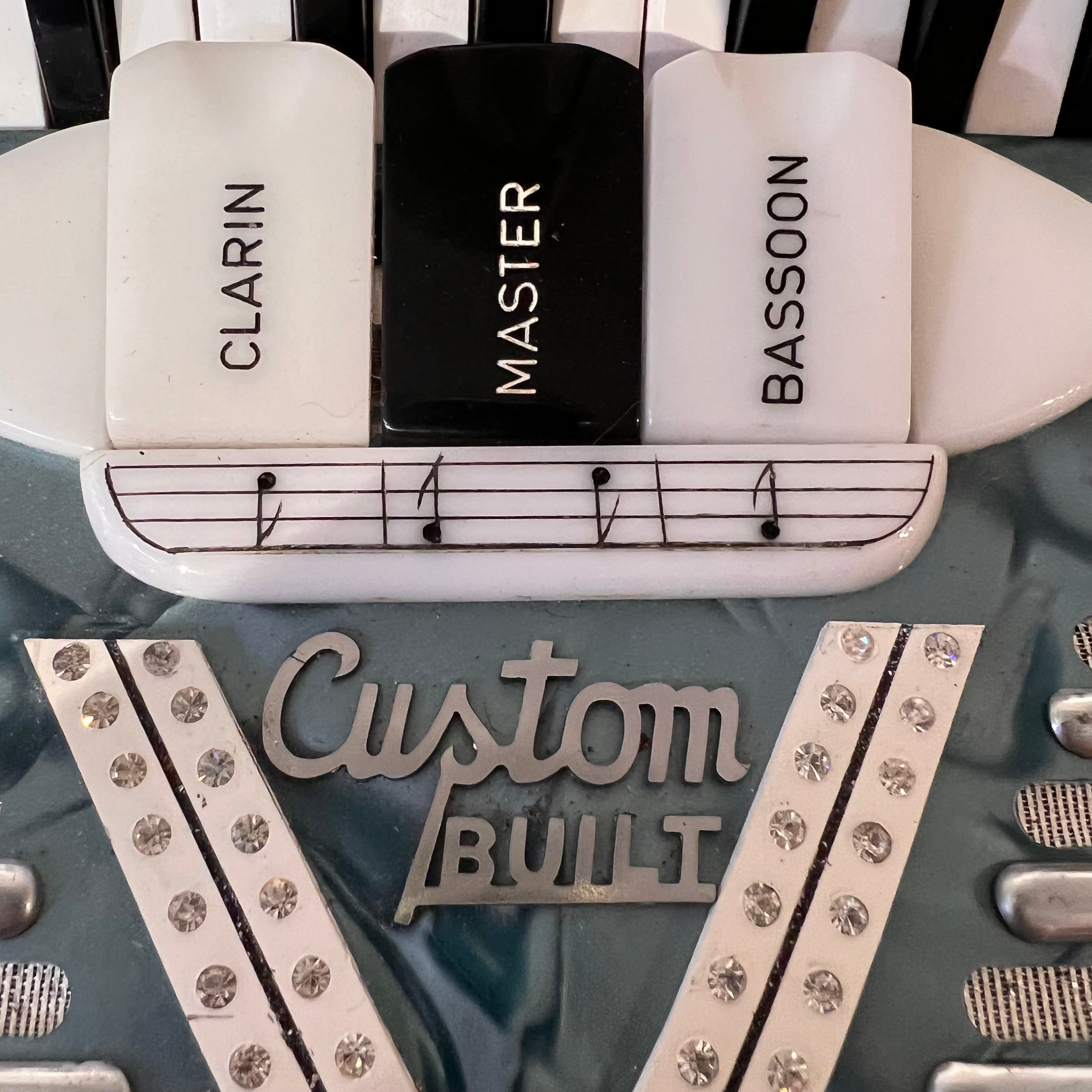 Capitol Deluxe Piano Accordion Model C30 Blue & White Italy (used)