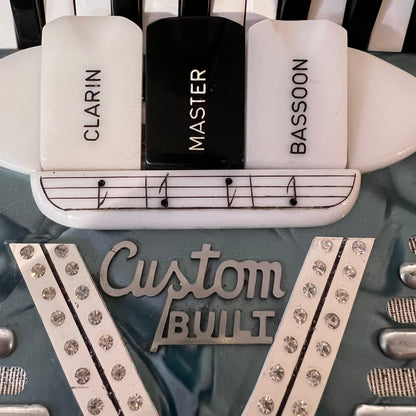 Capitol Deluxe Piano Accordion Model C30 Blue & White Italy (used)