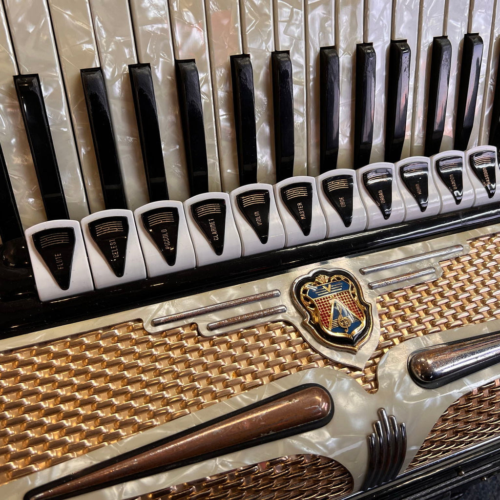 Carbonari Piano Accordion Italy Black & White