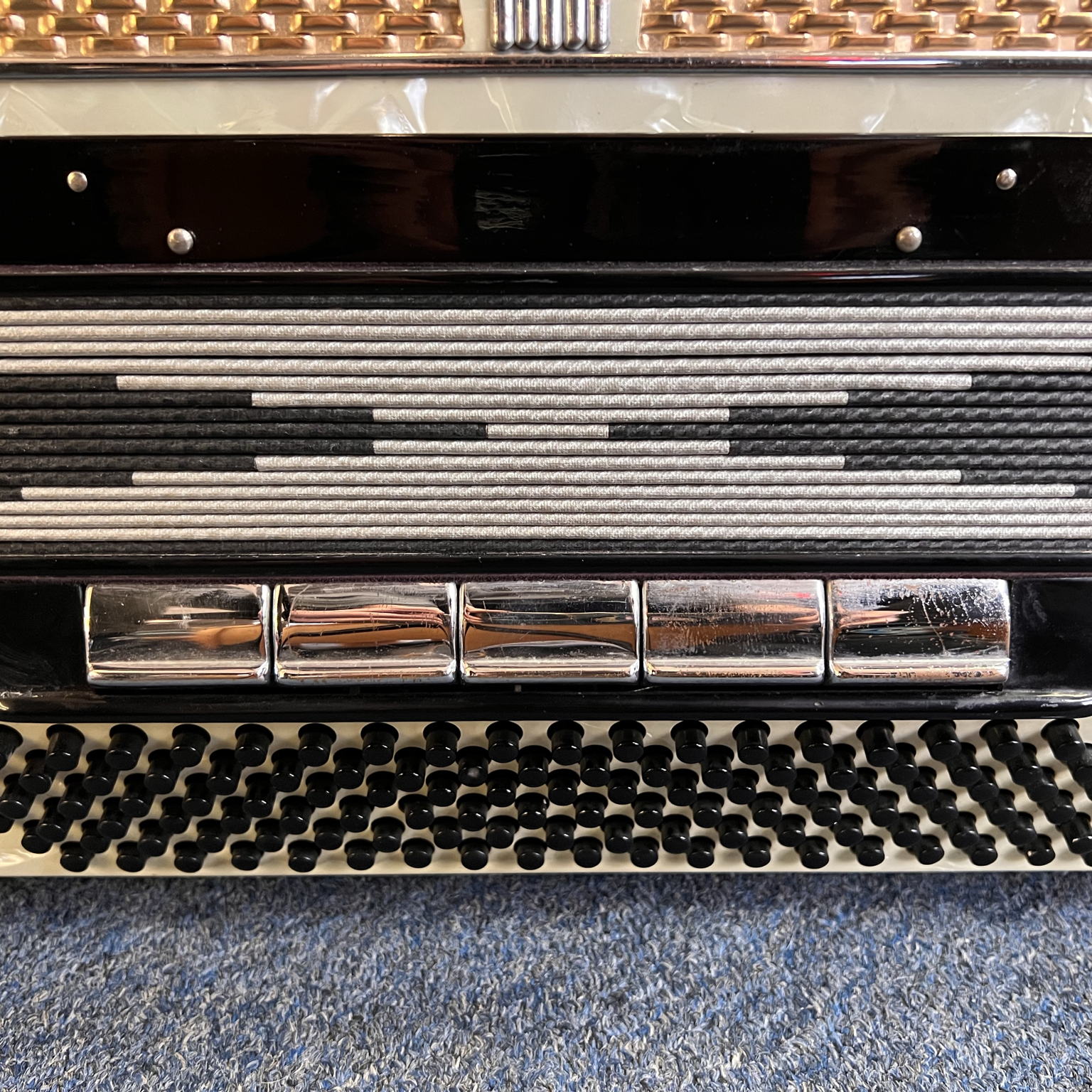Carbonari Piano Accordion Italy Black & White