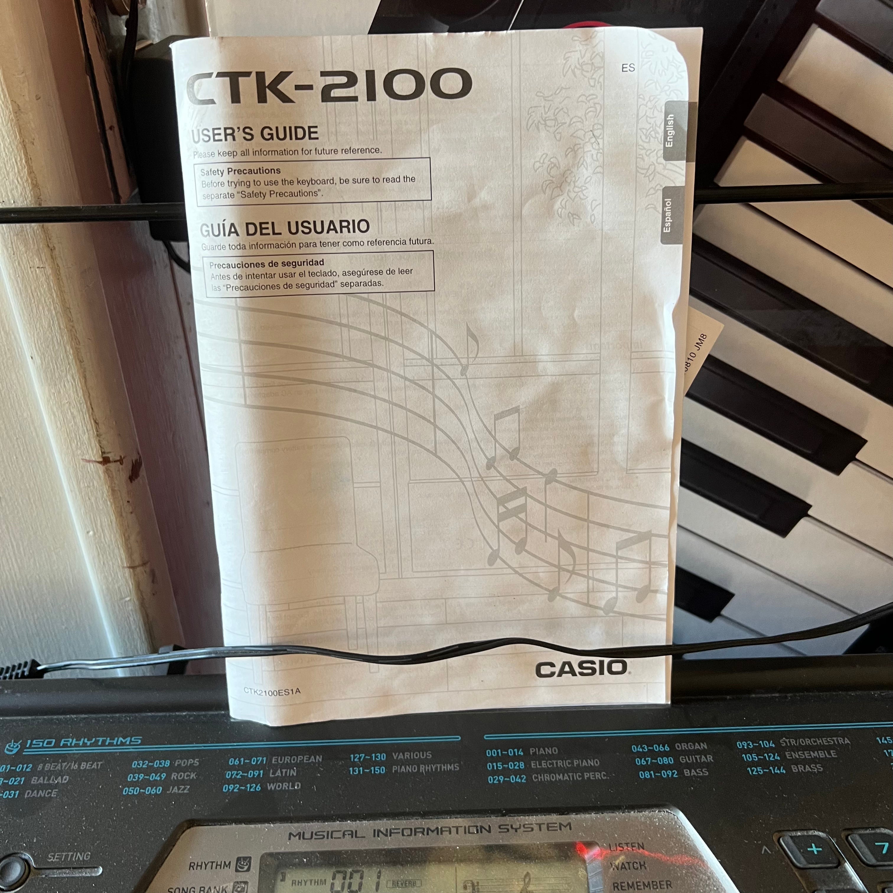 Casio CTK-2100 Portable Keyboard (used)