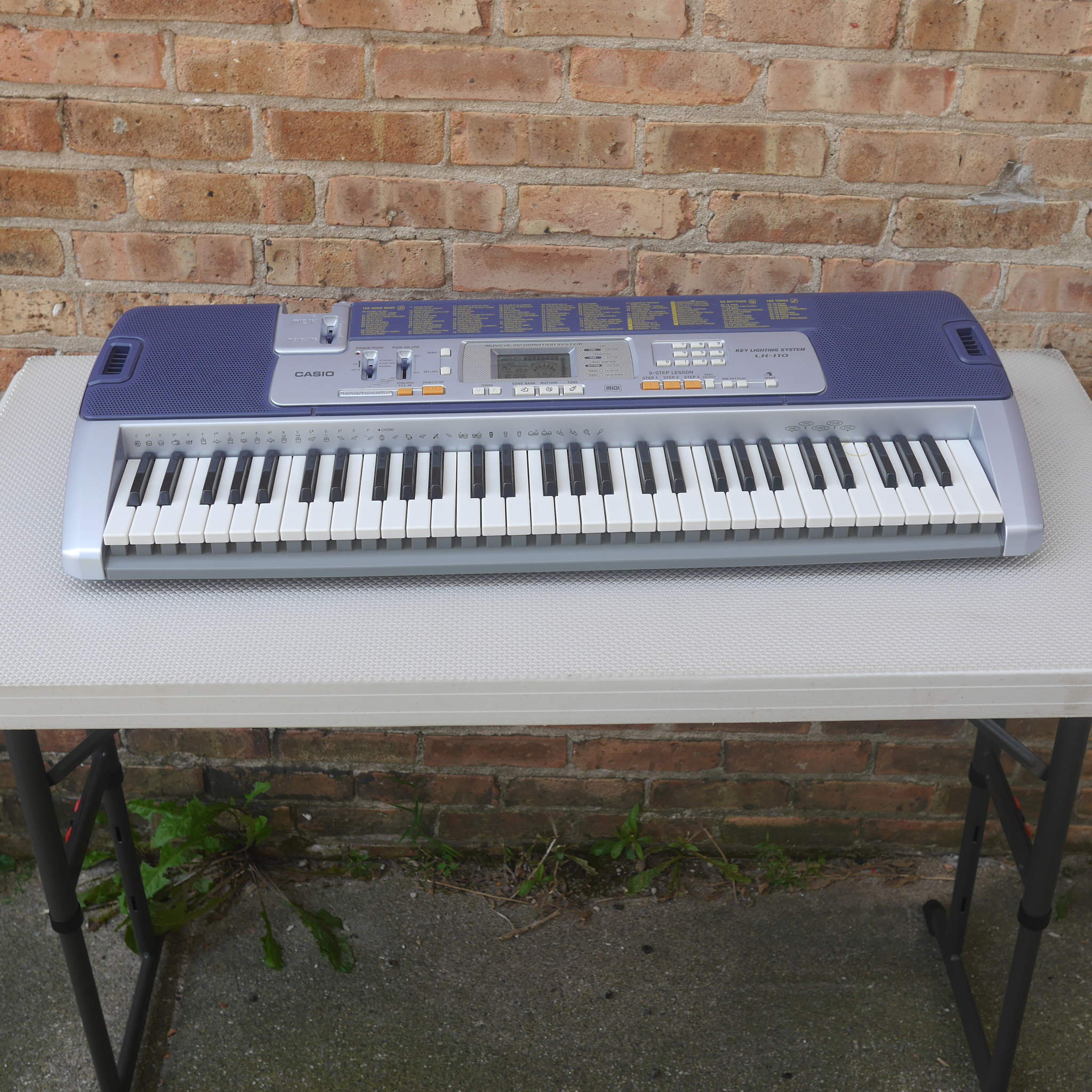 Casio LK-110 61-Key Key-Lighting Keyboard used