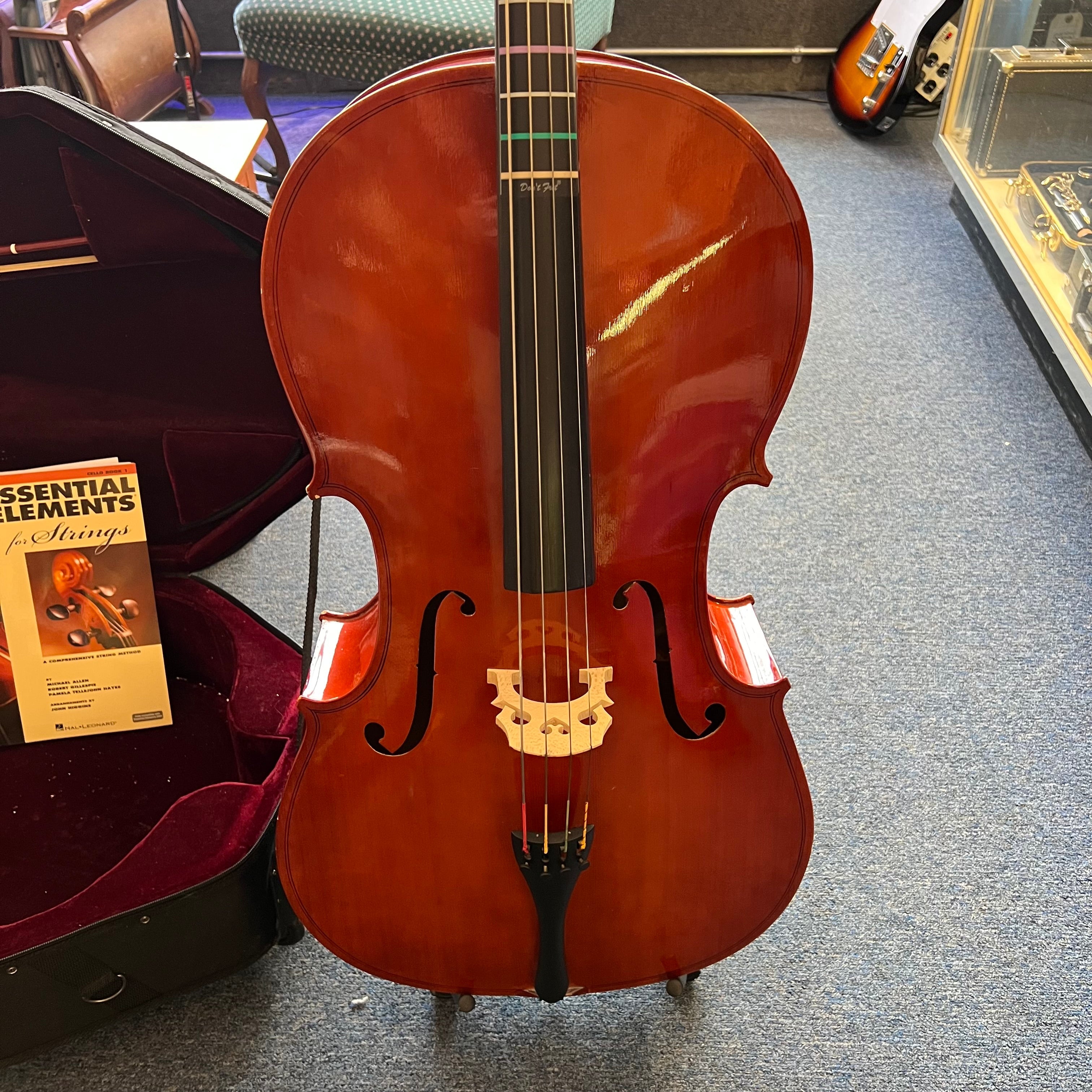 Cecilio CC-100 Cello Outfit with Case bow accessories (used)