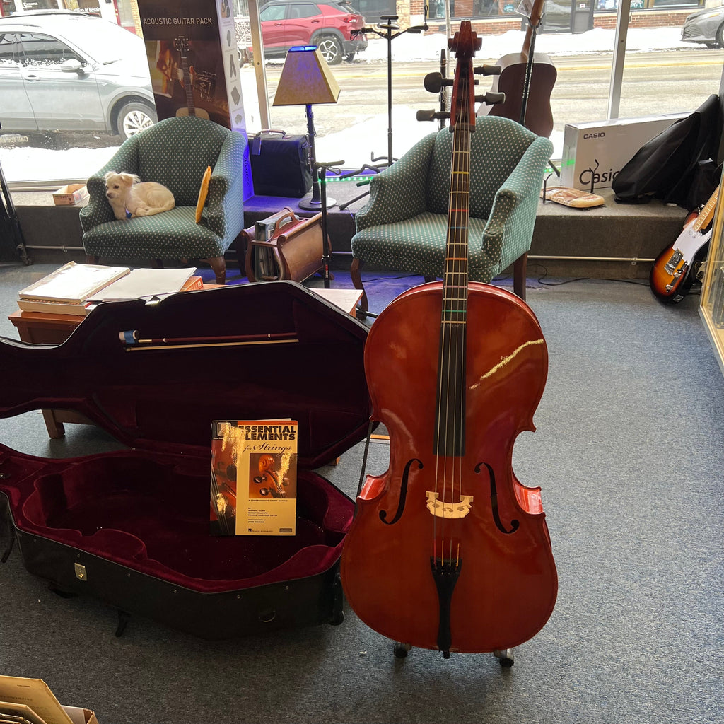 Cecilio CC-100 Cello Outfit with Case bow accessories (used)