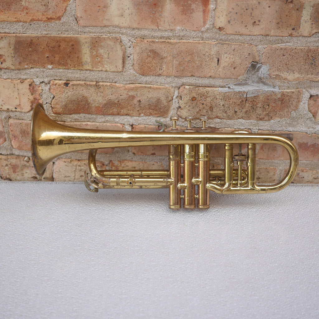 Conn Cornet old for parts or repair or wall hanger
