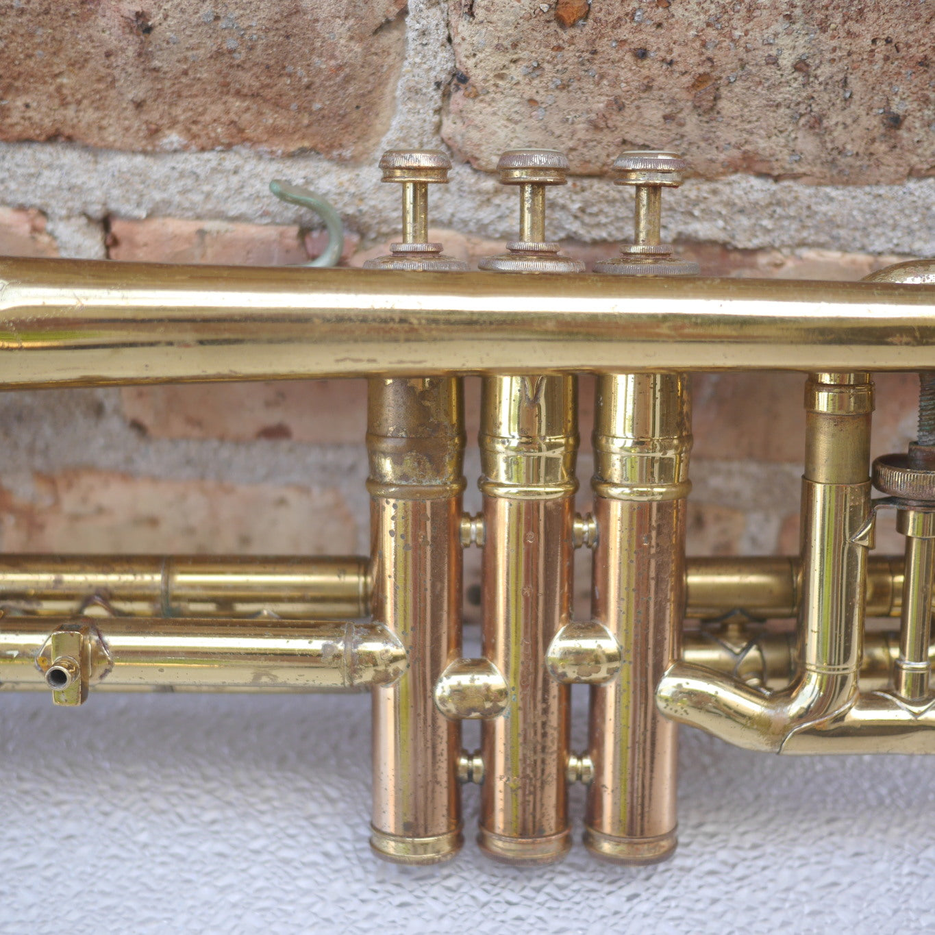 Conn Cornet old for parts or repair or wall hanger