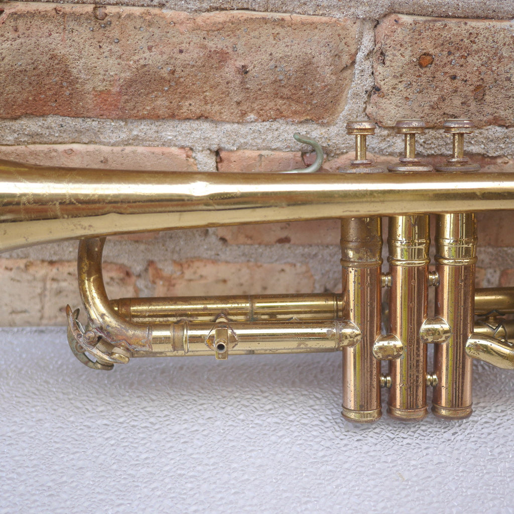 Conn Cornet old for parts or repair or wall hanger