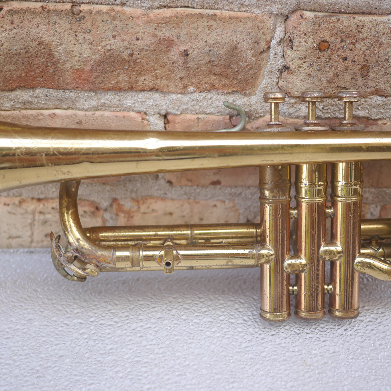 Conn Cornet old for parts or repair or wall hanger