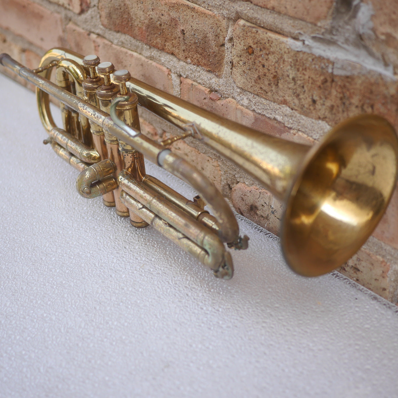 Conn Cornet old for parts or repair or wall hanger