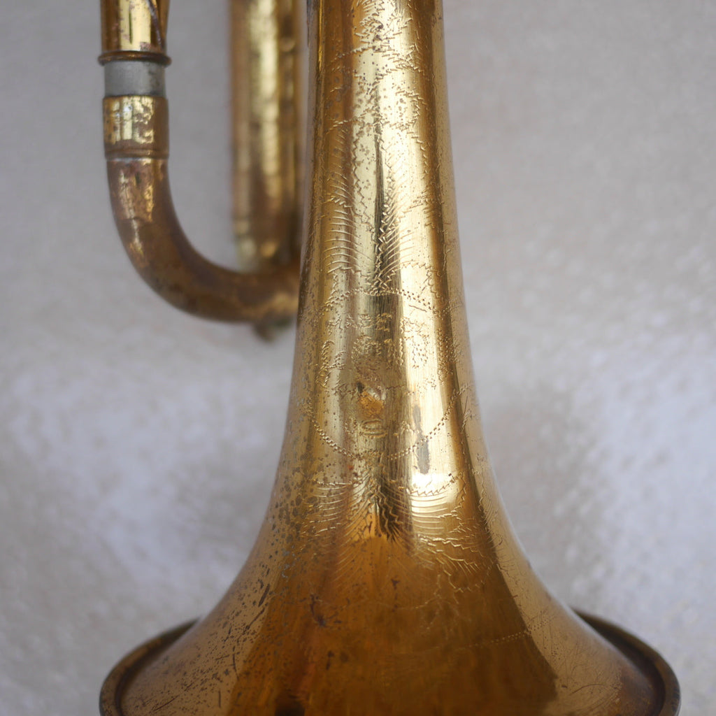 Conn Cornet old for parts or repair or wall hanger