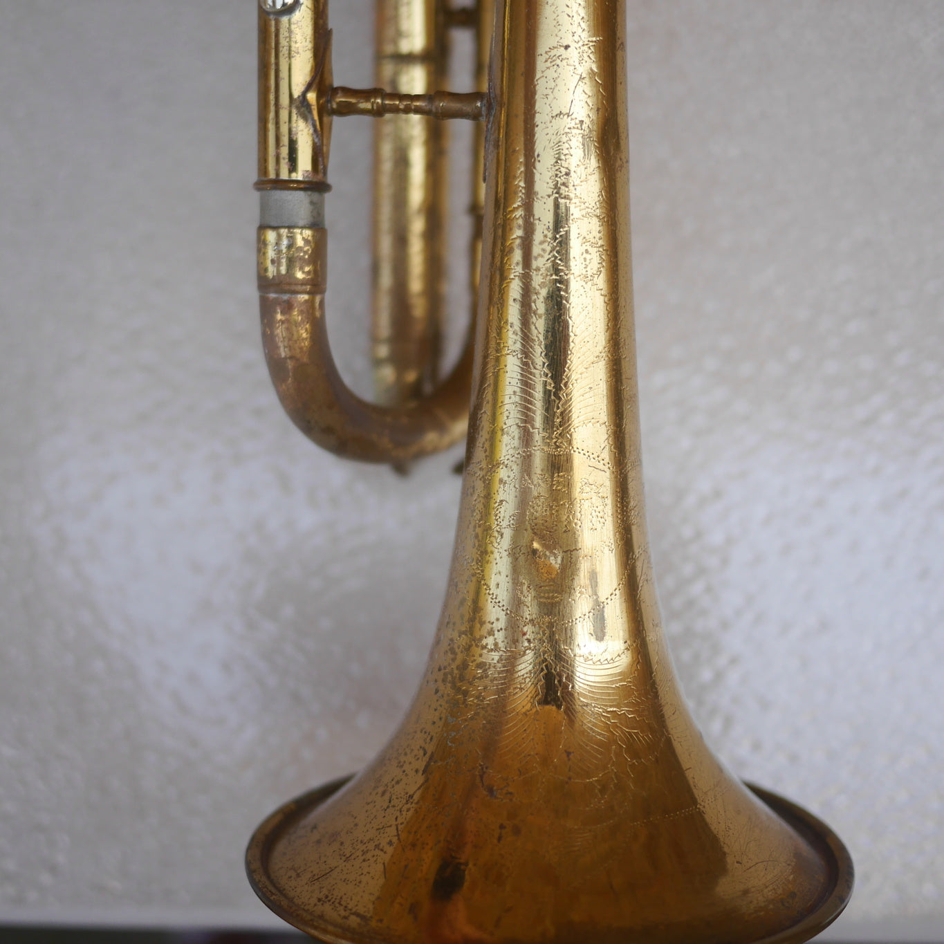 Conn Cornet old for parts or repair or wall hanger