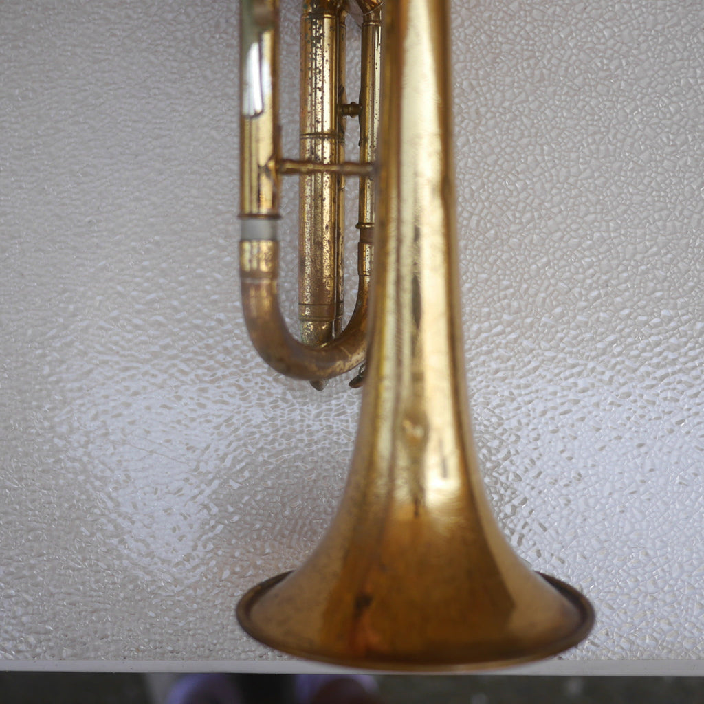 Conn Cornet old for parts or repair or wall hanger