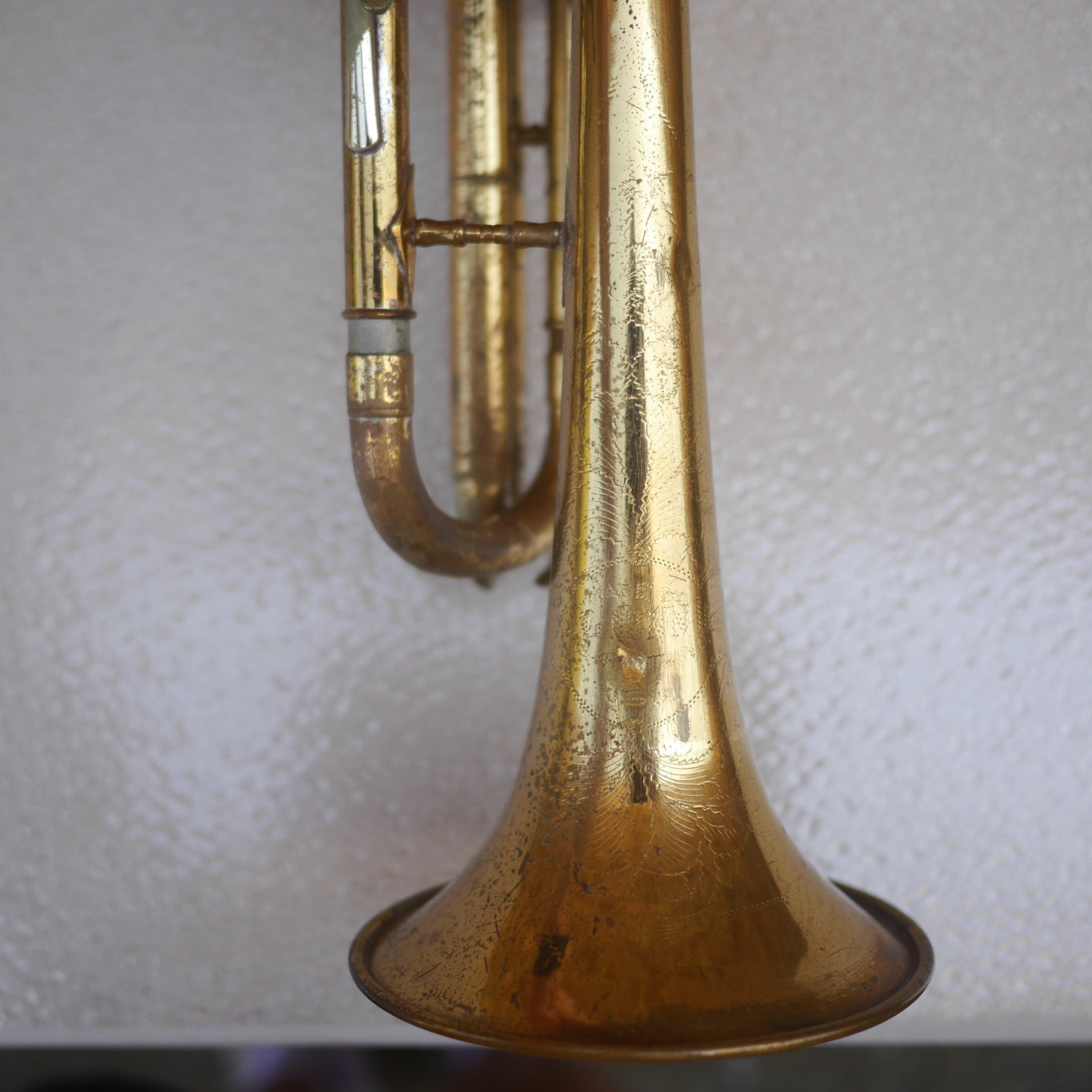 Conn Cornet old for parts or repair or wall hanger
