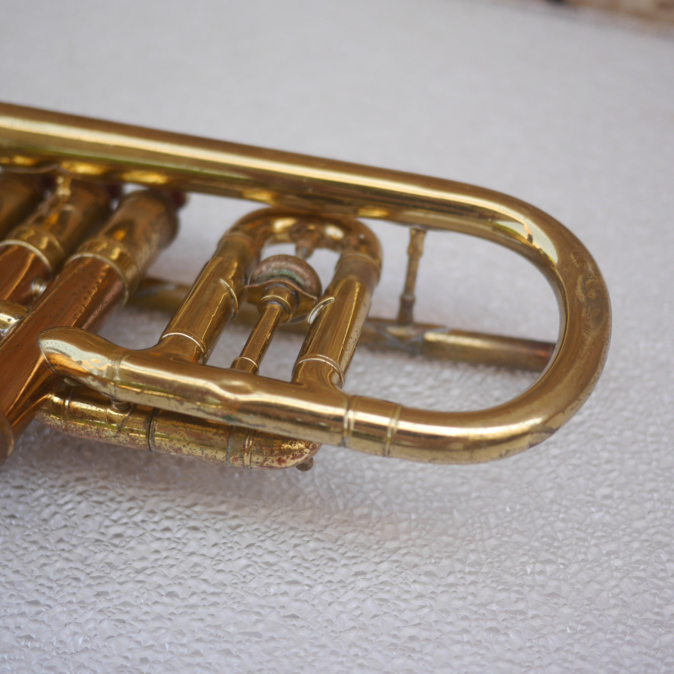 Conn Cornet old for parts or repair or wall hanger