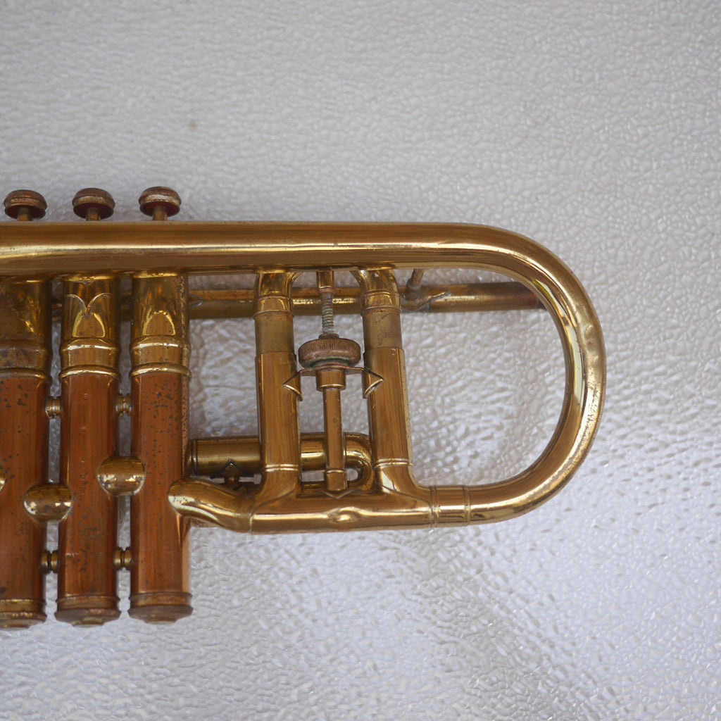 Conn Cornet old for parts or repair or wall hanger