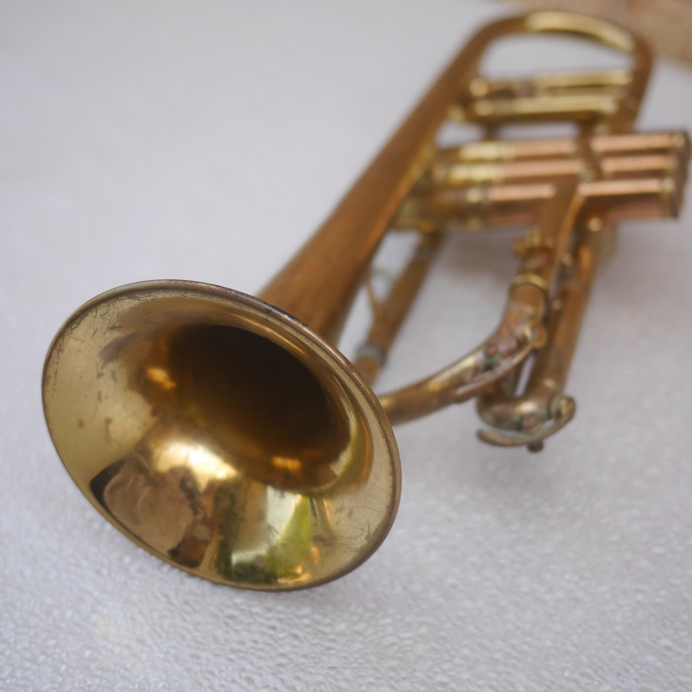 Conn Cornet old for parts or repair or wall hanger