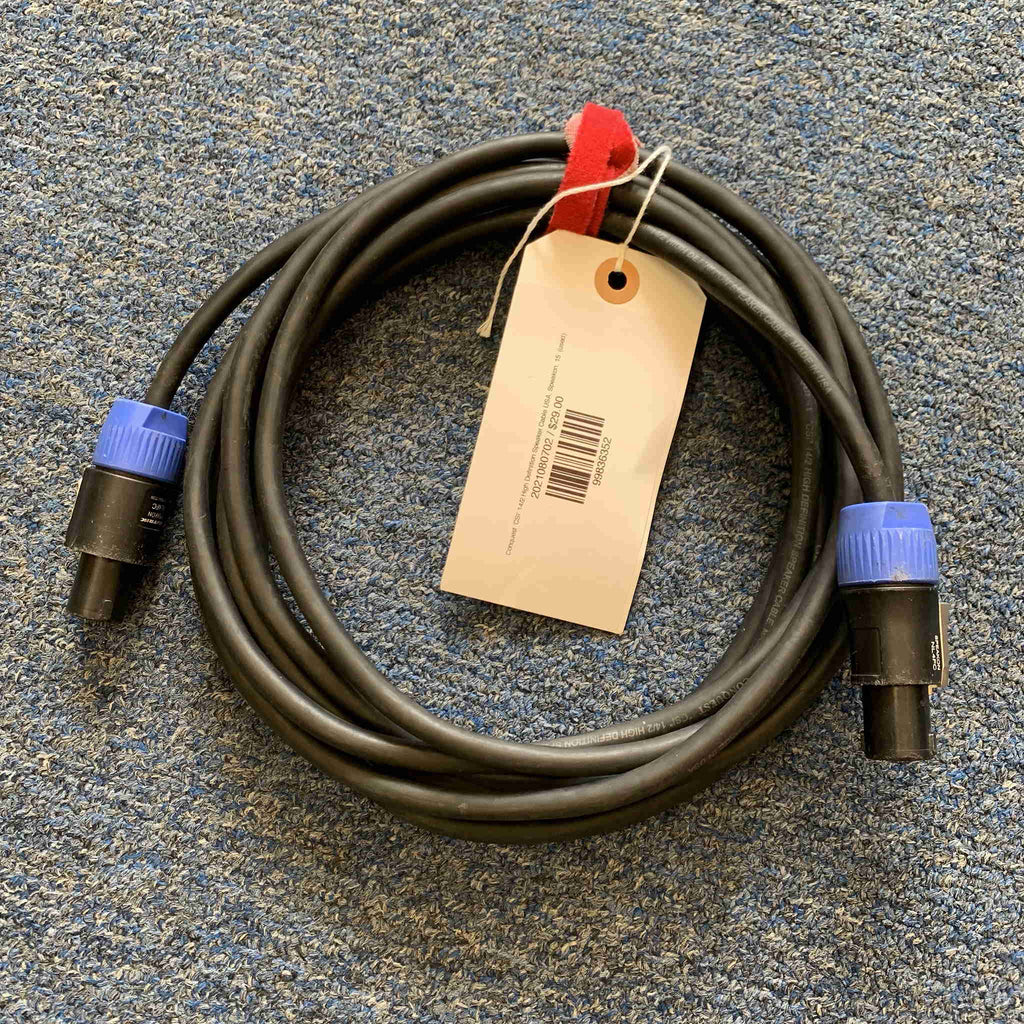 Conquest ‘CSI’ 14/2 High Definition Speaker Cable USA Speakon 15’ (used)