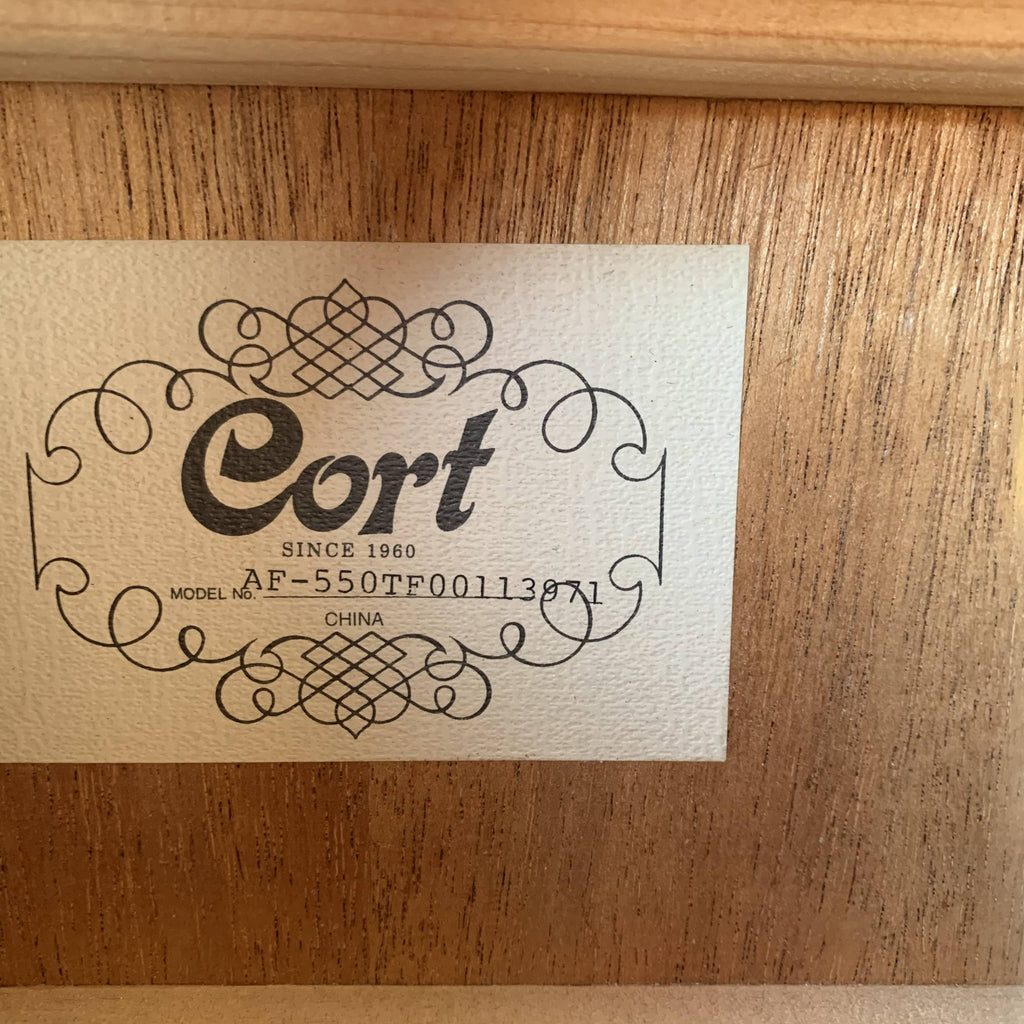 Cort AF550 TF Grand Concert Acoustic Guitar Used Natural