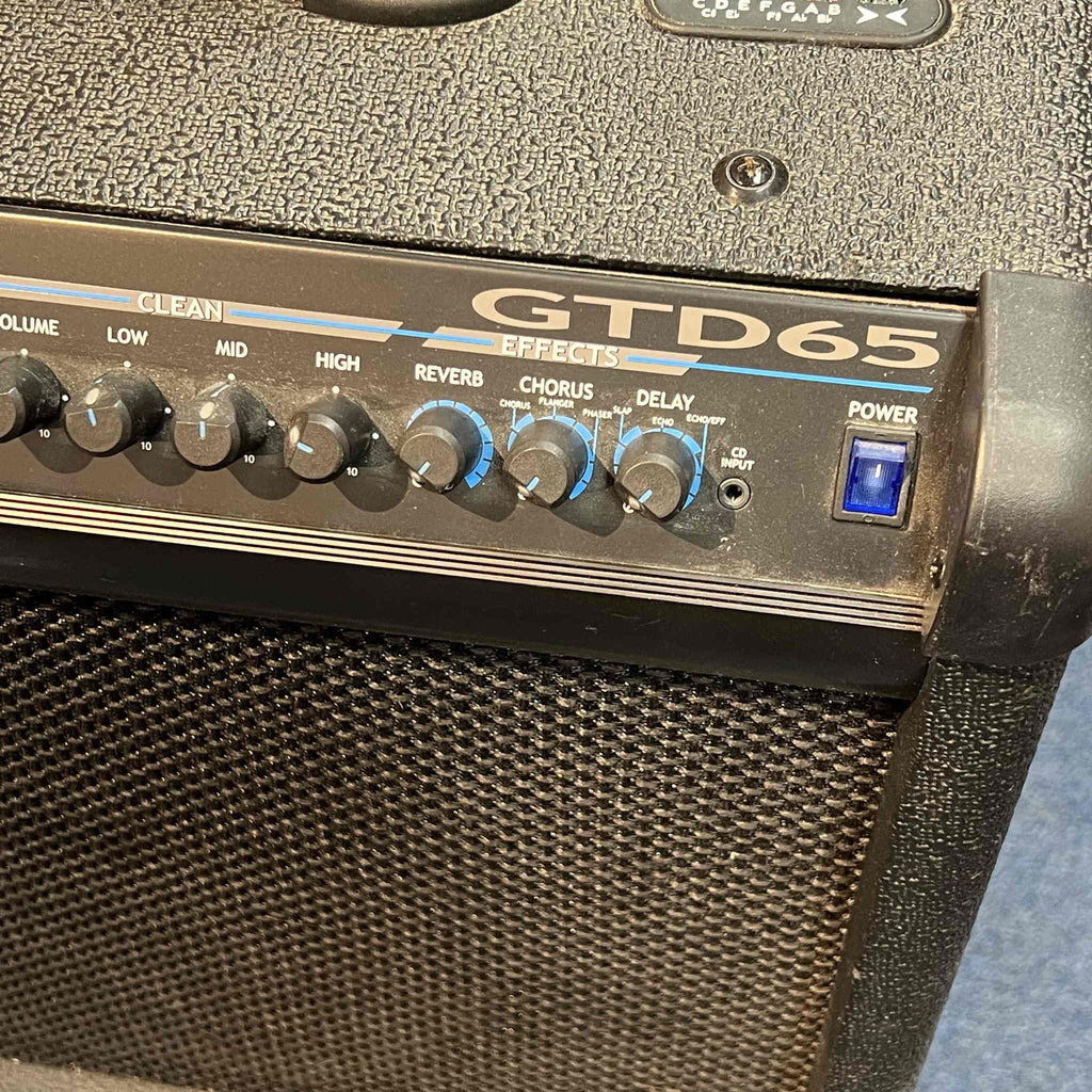 Crate GTD65 Three-Channel Guitar Amplifier with DSP and Channel Tracking (used)
