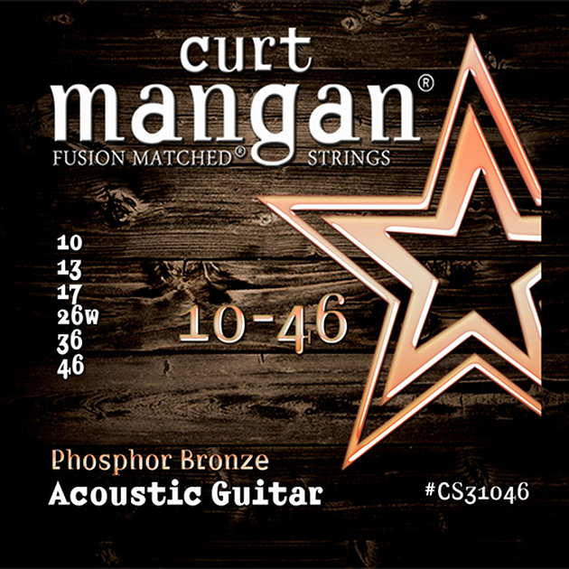 Curt Mangan Acoustic Guitar Strings Phosphor Bronze 10-46