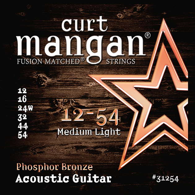 Curt Mangan Acoustic Guitar Strings Phosphor Bronze 12-54