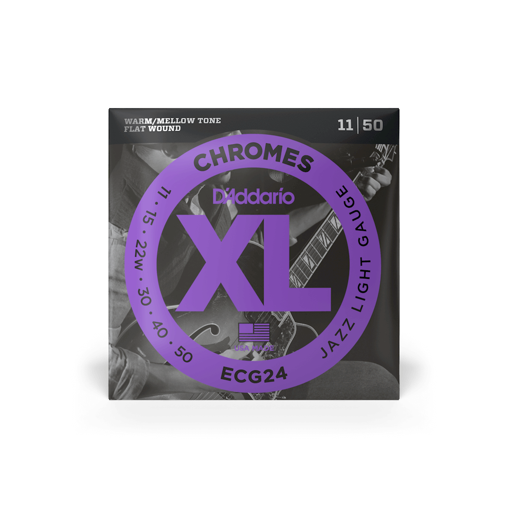 D'Addario Chromes Flat Wound Electric Guitar Strings