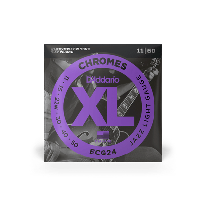 D'Addario Chromes Flat Wound Electric Guitar Strings