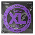 D'Addario Chromes Flat Wound Guitar Strings Jazz Light 11-50
