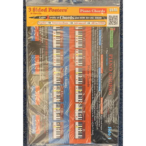 Dave Clo Three Sided Piano Chords Poster