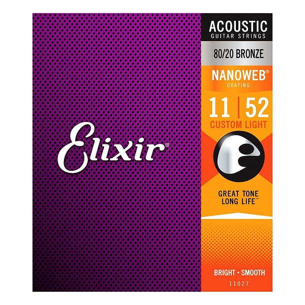 Elixir Nanoweb Acoustic Custom Light 11-52