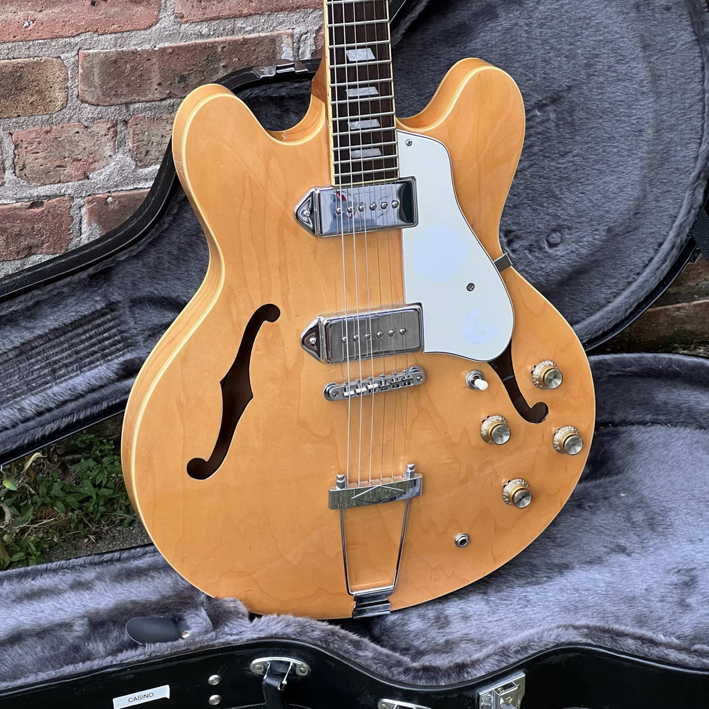Epiphone Casino thinline Hollwbody Natural Mint 2006 w/case