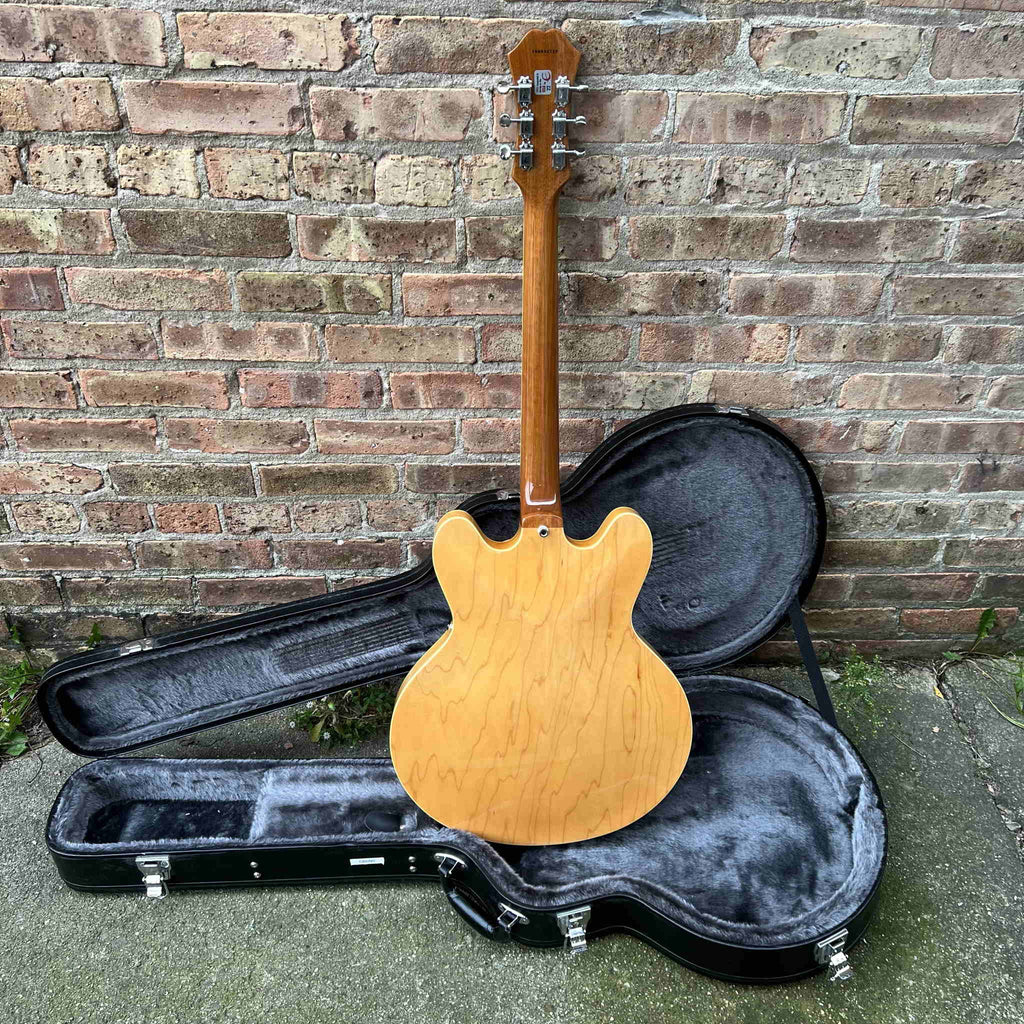 Epiphone Casino thinline Hollwbody Natural Mint 2006 w/case