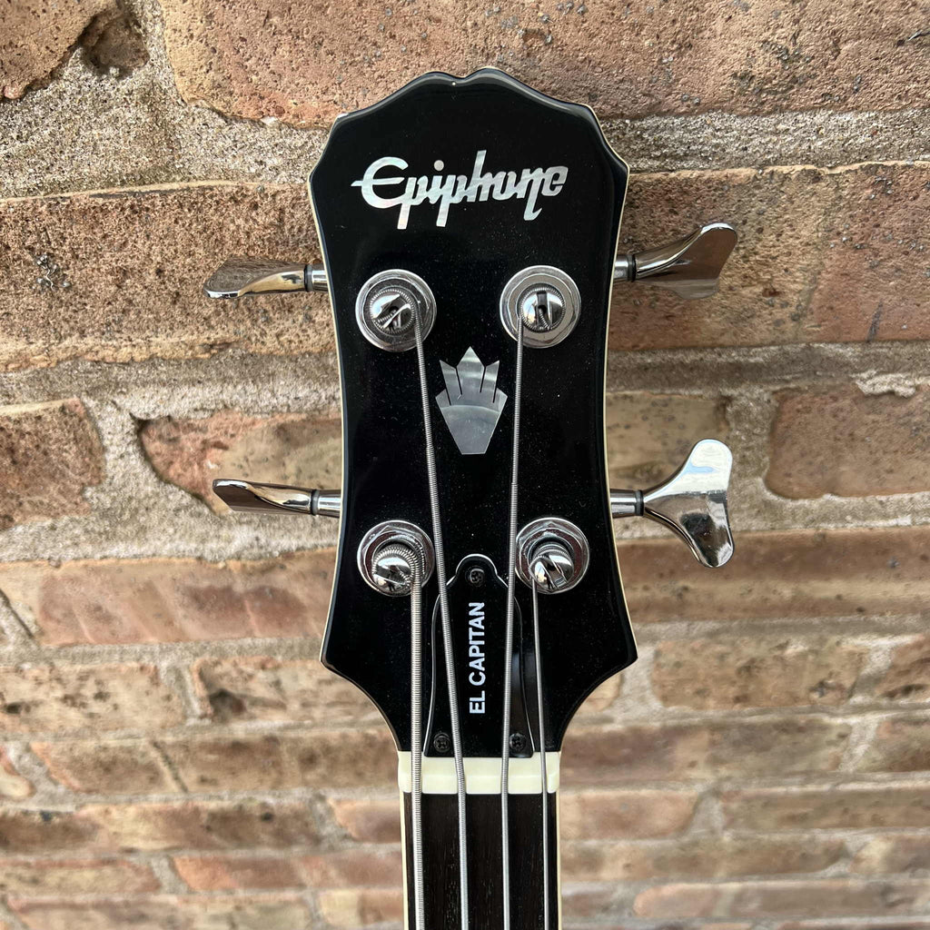 Epiphone El Capitan Acoustic-Electric Bass Guitar w/HSC 1990s Maple Mint