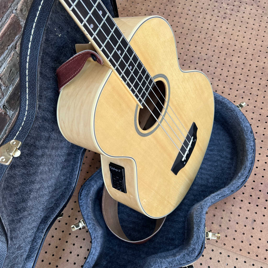 Epiphone El Capitan Acoustic-Electric Bass Guitar w/HSC 1990s Maple Mint