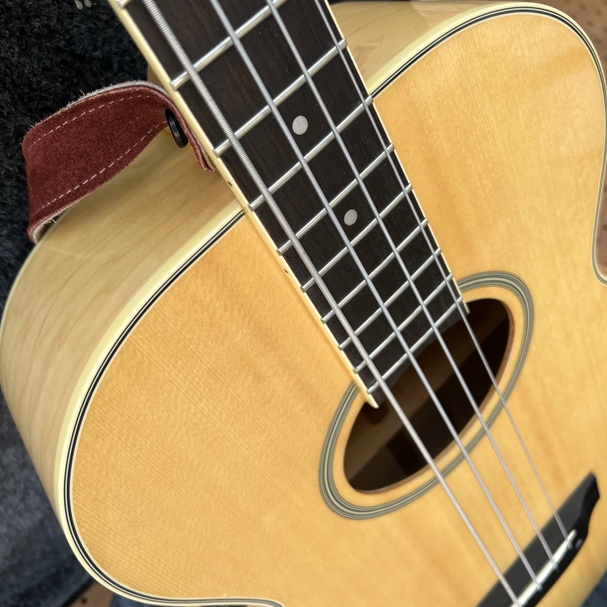 Epiphone El Capitan Acoustic-Electric Bass Guitar w/HSC 1990s Maple Mint