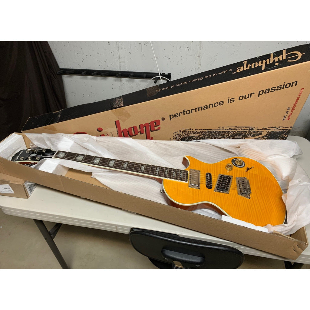 Epiphone Nighthawk Custom Reissue Translucent Amber 2011 MINT