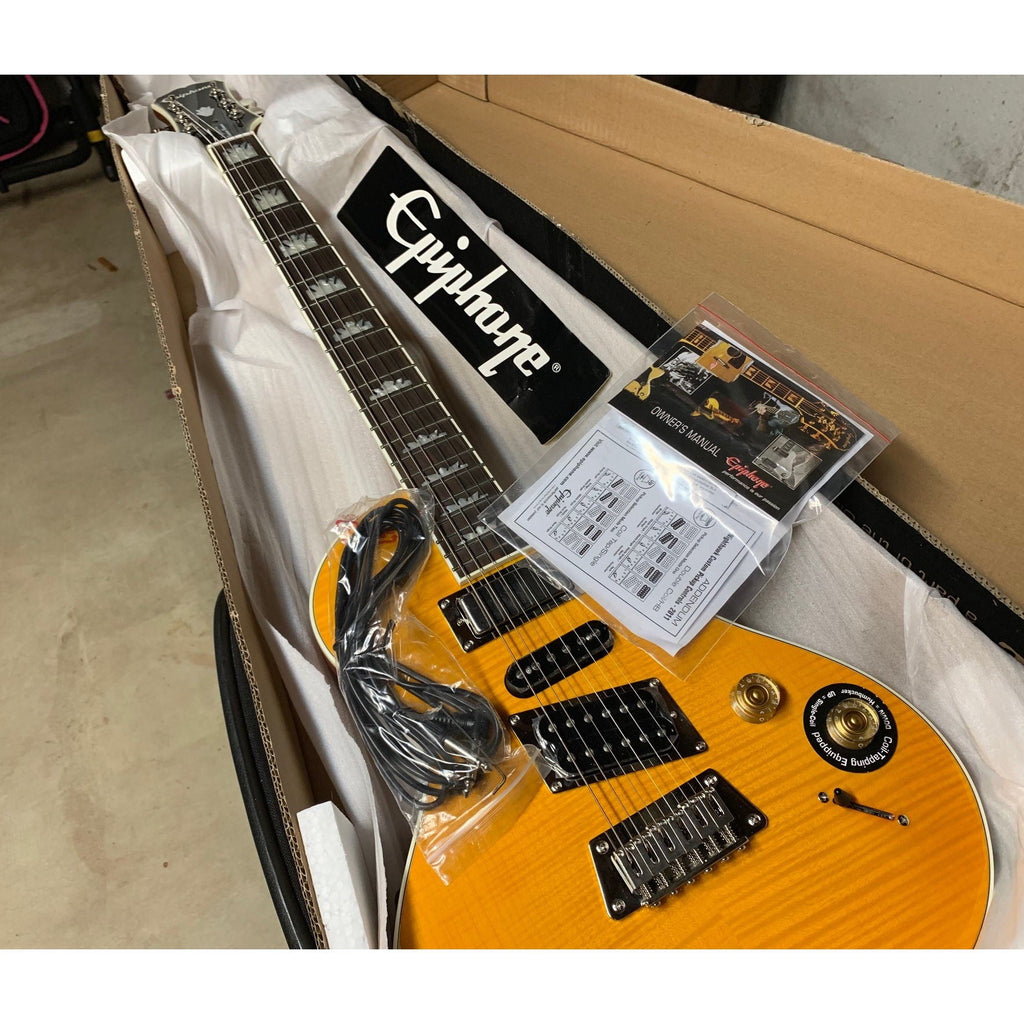 Epiphone Nighthawk Custom Reissue Translucent Amber 2011 MINT