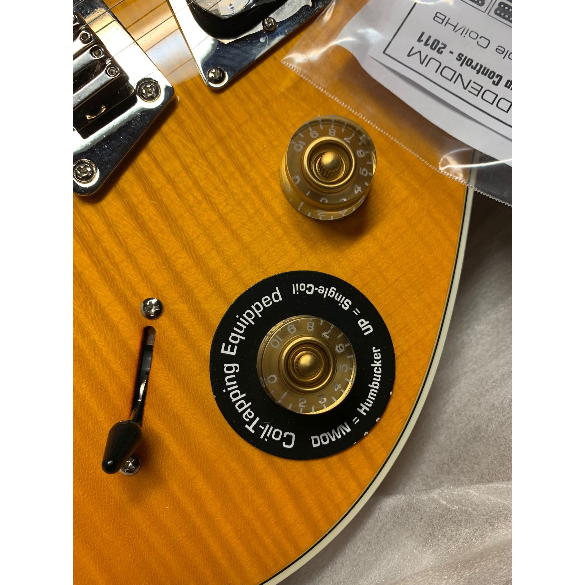 Epiphone Nighthawk Custom Reissue Translucent Amber 2011 MINT