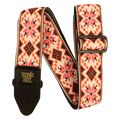 Ernie Ball Classic Jacquard Guitar Strap/Bass Strap -  Cinnamon Needlepoint
