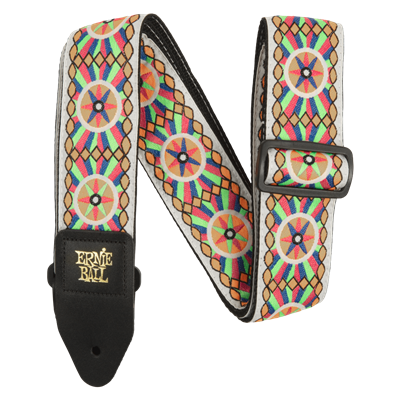 Ernie Ball Classic Jacquard Guitar Strap/Bass Strap - Candy  Sun