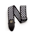 Ernie Ball Guitar Strap Black and White Checkered