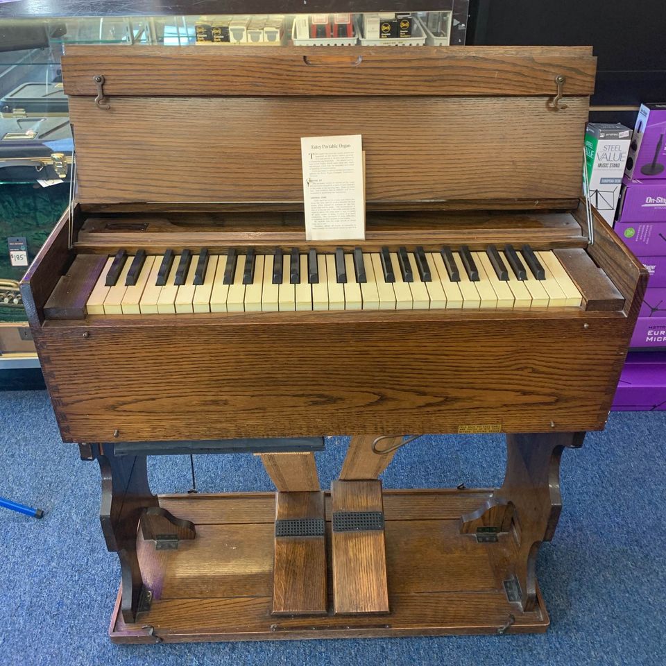 Estey portable folding pump organ antique