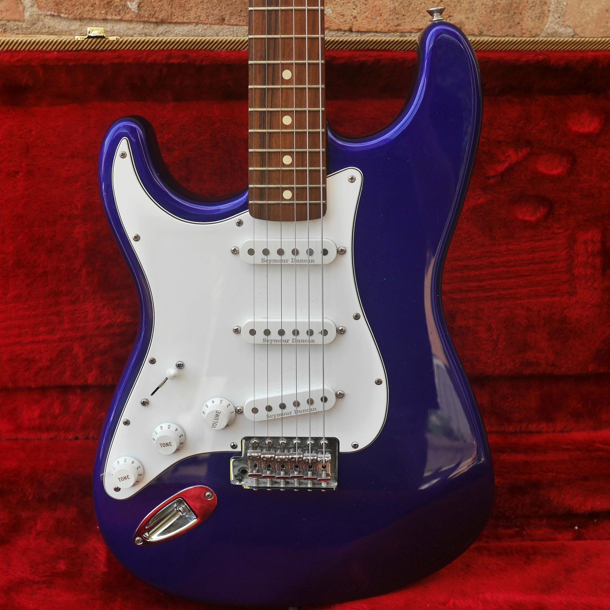 Fender Stratocaster MIM Left-Handed Blue 1999-2000 w/Tweed HSC
