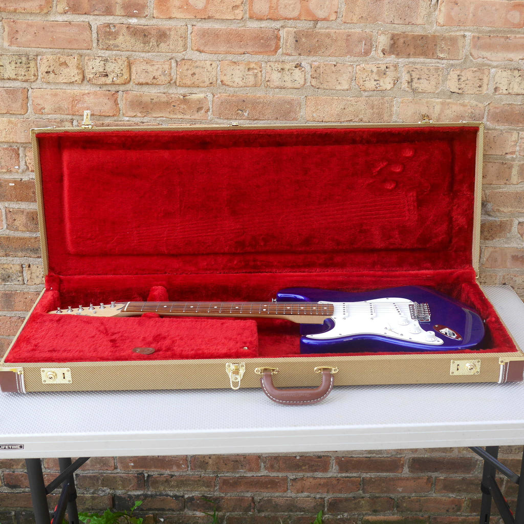 Fender Stratocaster MIM Left-Handed Blue 1999-2000 w/Tweed HSC