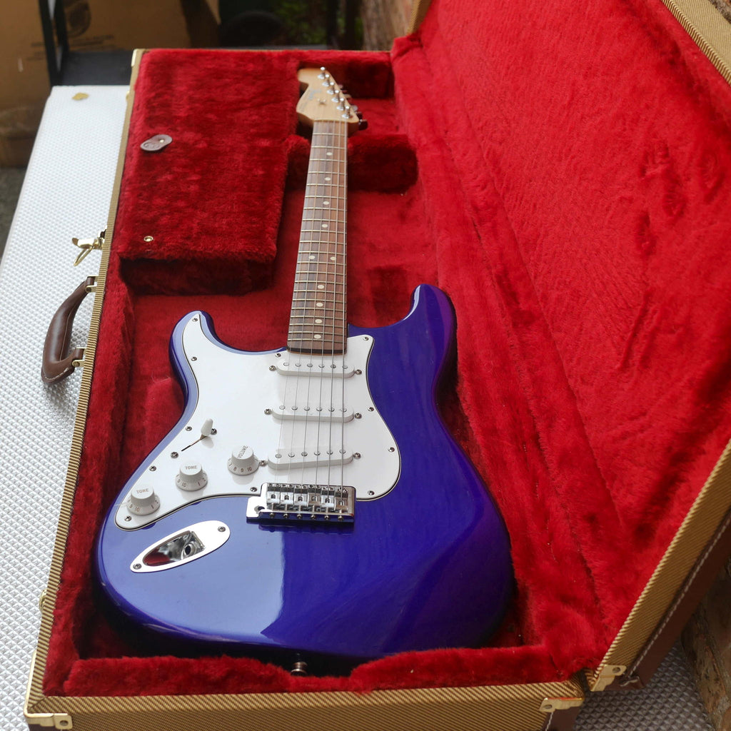 Fender Stratocaster MIM Left-Handed Blue 1999-2000 w/Tweed HSC