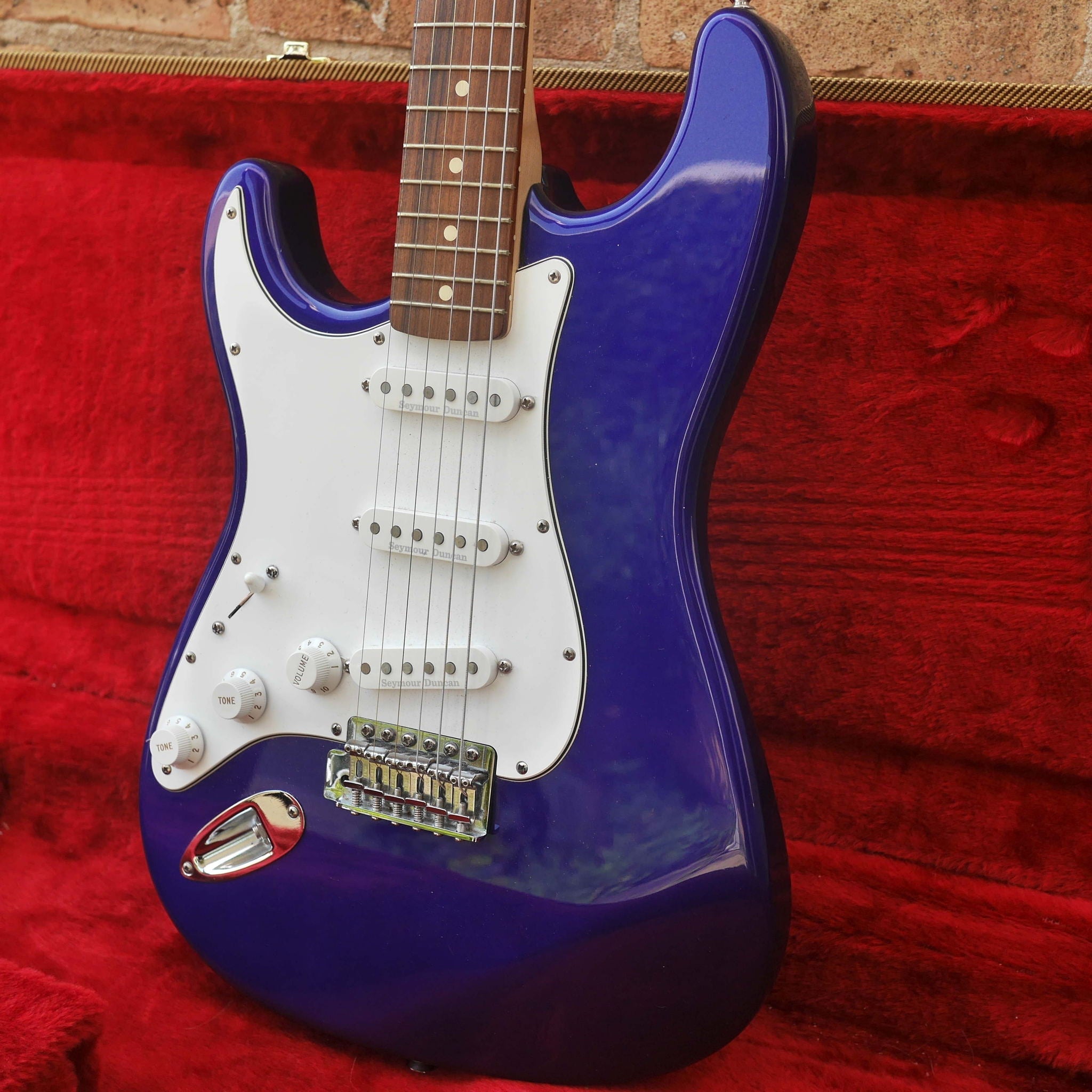 Fender Stratocaster MIM Left-Handed Blue 1999-2000 w/Tweed HSC