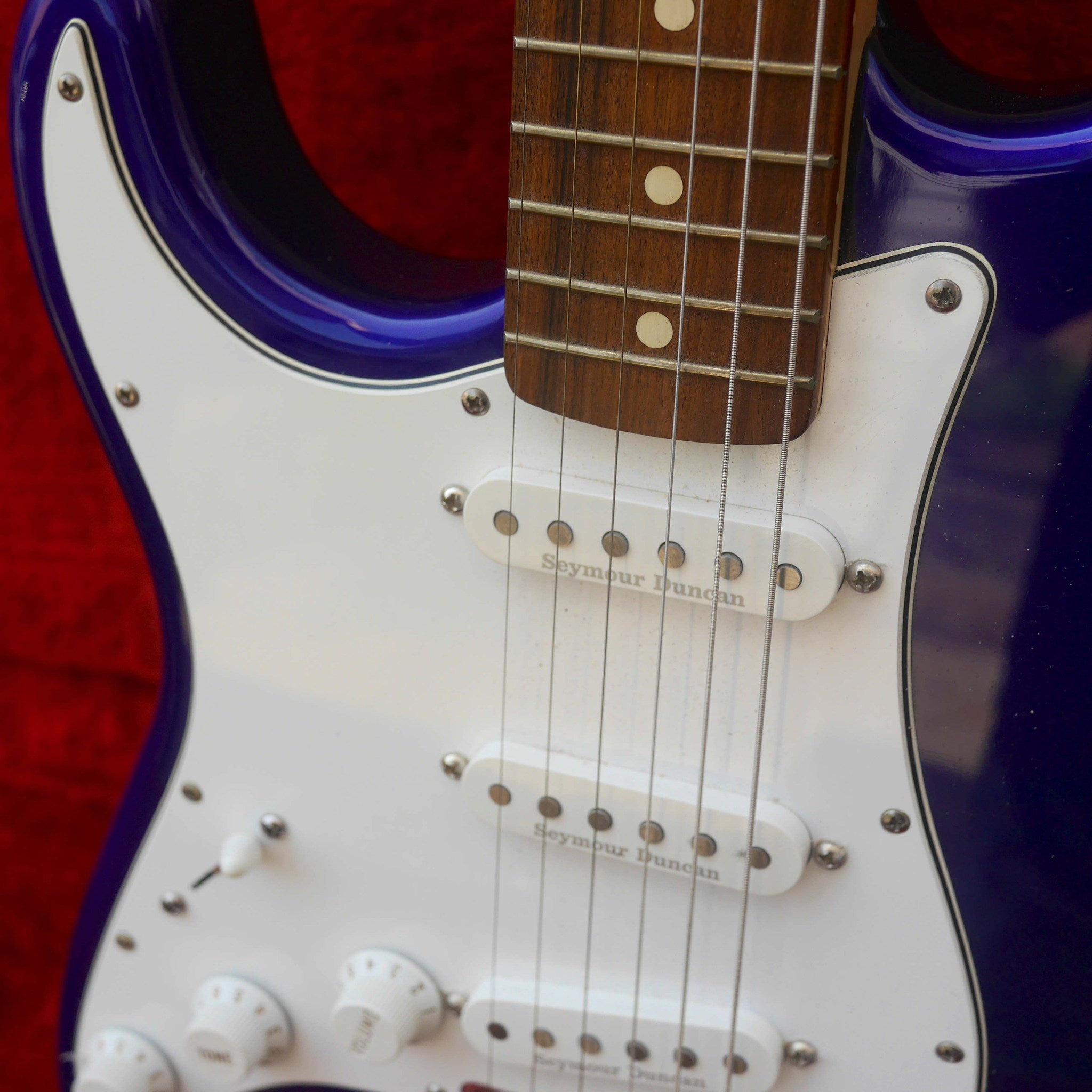 Fender Stratocaster MIM Left-Handed Blue 1999-2000 w/Tweed HSC