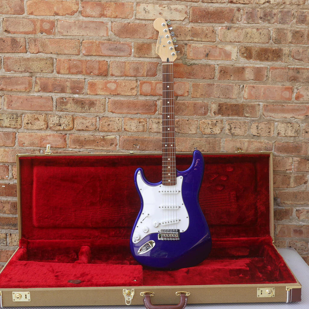 Fender Stratocaster MIM Left-Handed Blue 1999-2000 w/Tweed HSC
