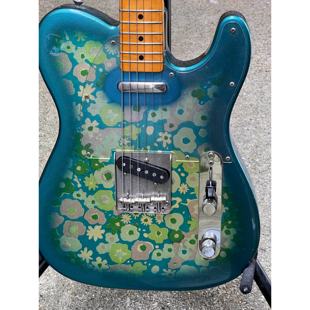 Fender Telecaster Electric Guitar Blue Floral 1985-1986 Japan